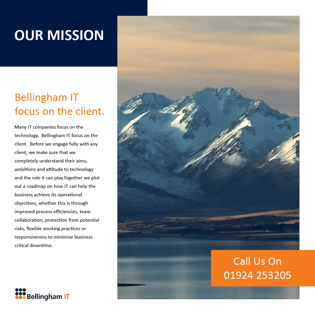 "Many IT companies focus on the technology.  

Bellingham IT focus on the client.  

Don't just take our word for it, read about some of our long-standing partnerships with a number of our clients here: bit.ly/BITcase-studies