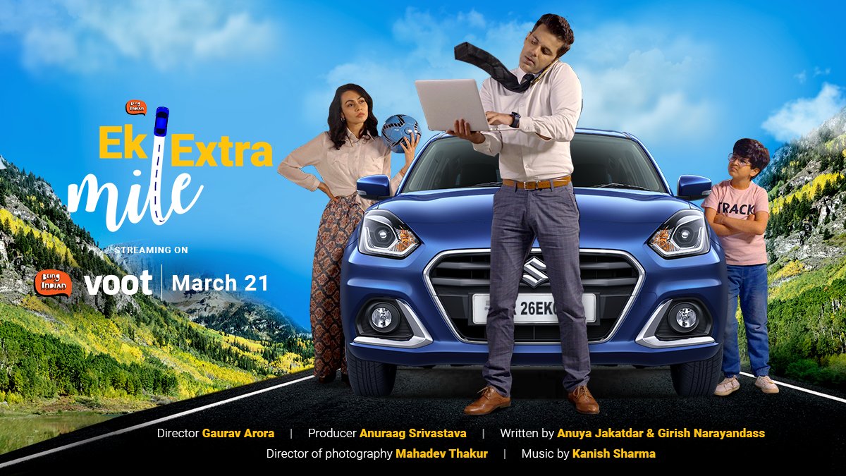Beingind's tweet photo. We are thrilled to announce that the road trip is finally ON!!! Being Indian X Maruti Suzuki Arena went #EkExtraMile to bring you the #MostRelatableRoadTrip show ever!

Are you ready to go the Ek Extra Mile with us?
@MSArenaOfficial @justvoot
#MarutiSuzukiArena #MarutiSuzukiDzire https://t.co/YOMa4Hpb7A
