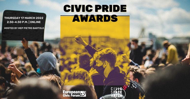 It's today! 🏆The <a href="/EUCivicForum/">European Civic Forum @eucivicforum.bsky.social</a> Civic Pride Awards recognise outstanding civic initiatives in Europe, showcasing the actions of civic actors. Let's celebrate inspiring stories of activists &amp; organisations!
👉citizensforeurope.eu/agenda/civic-p…
