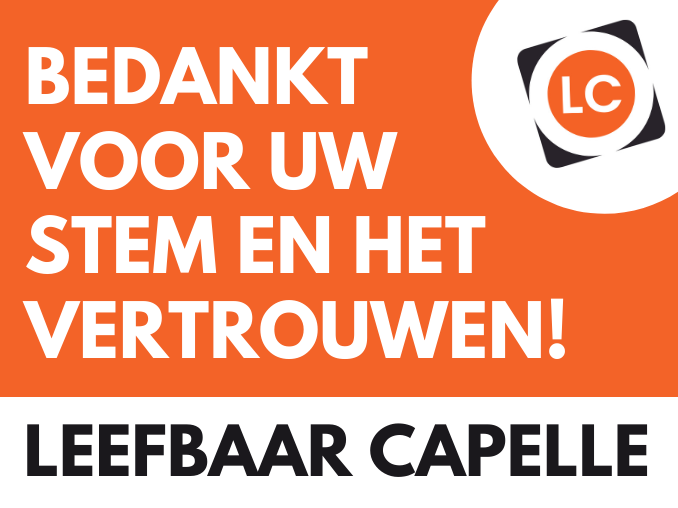 11 zetels en bijna 30% van de stemmen. Het resultaat maakt ons dankbaar en trots. Leefbaar Capelle zegt dank aan alle Capellenaren die dit mogelijk hebben gemaakt. 

Gewoon blijven doen... 

Dat gaan we de komende 4 jaar ook weer doen met en voor Capelle en Capellenaren.
#GR2022