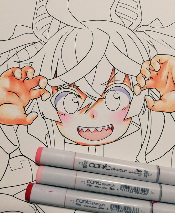 コピック並べて撮るやつがやりたかったの。 