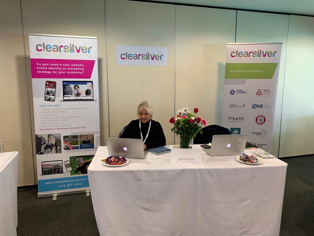 clearsilver's tweet photo. We’re all set up and ready for the @ConvenzisEdu National MAT Conference. Come and chat to us about your digital and design needs. You’ll find us on Stand 12. 
#education #digital #brand https://t.co/enyz6b13kv