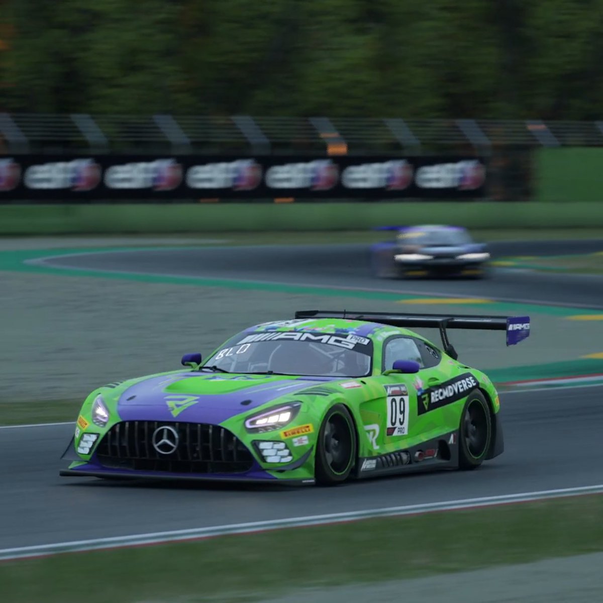 recmdverse's tweet photo. Turns out multiclass racing in ACC is very good fun. Especially on a tight track such as Imola. Some really epic moments in this race. Check out the video that is now live on our YouTube channel. 
https://t.co/AC9mSLpVvi https://t.co/qIlT33wy47