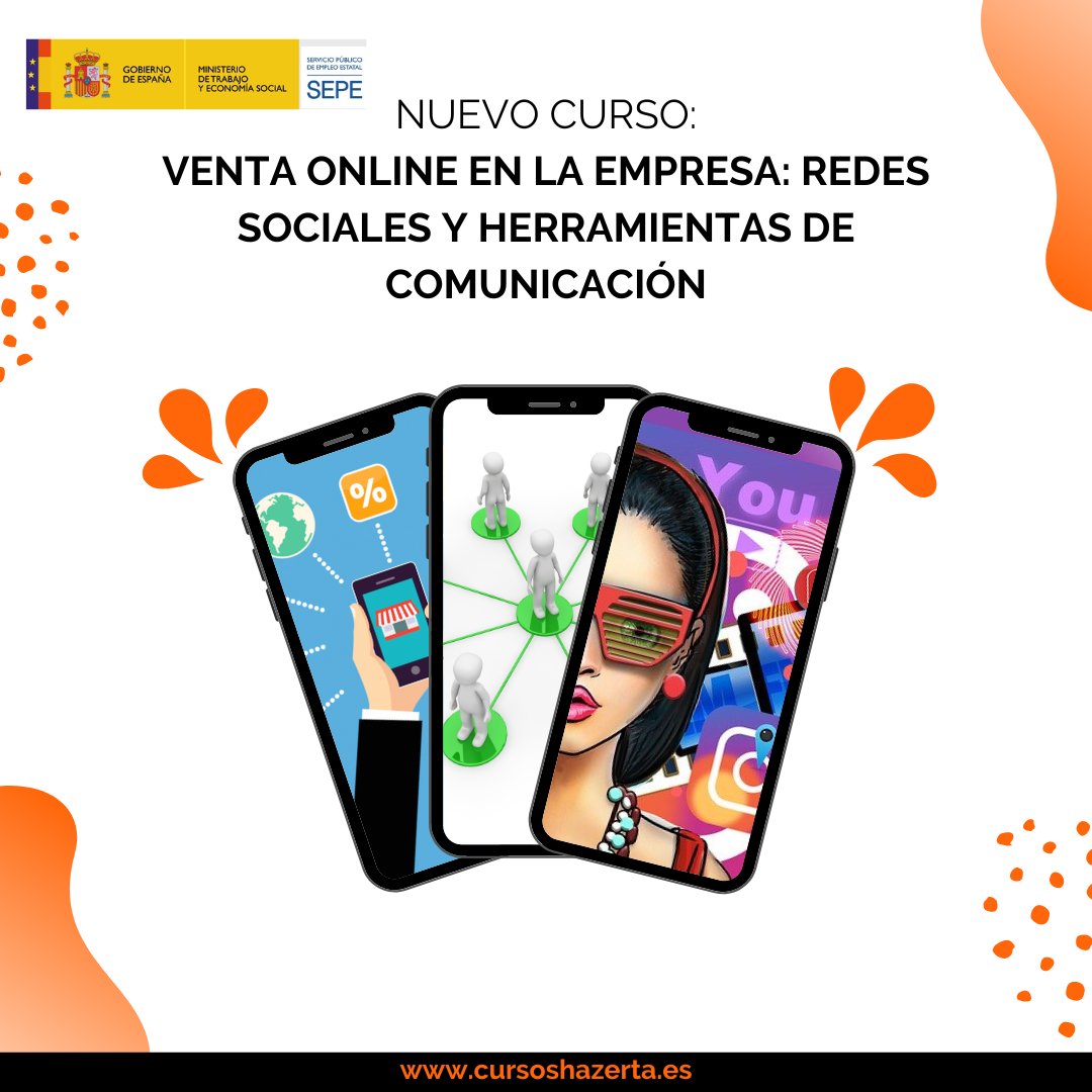 📢📢 Fórmate y adquiere las herramientas para interaccionar digitalmente desde las redes sociales; refuerza el negocio del e-Commerce; y conviértete en un pequeño “influencer”, embajador y comercial digital de la marca representada✔️ 🤳
🖱️ Más info en: cursoshazerta.es/transformacion…