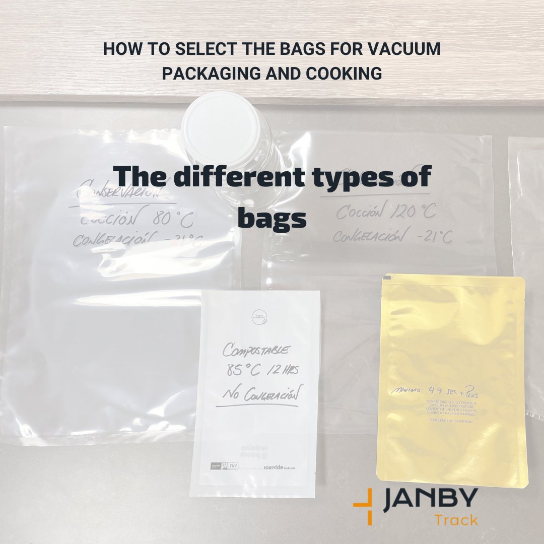 🔎 The different types of bags

📄 Full article here 👇
europe.janby.kitchen/2022/02/como-e…

#sousvide #vacío #bolsas #smartvide #janbytrack #janbydigitalkitchen #recetasousvide #equipamientosousvide