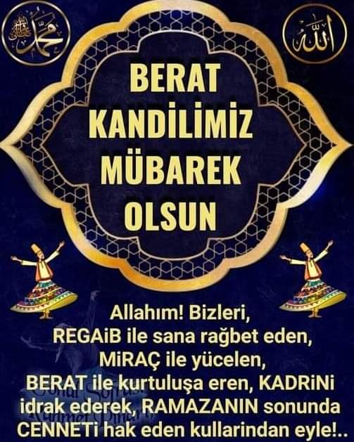 Hayırlı Berat kandiliniz mübarek olsun