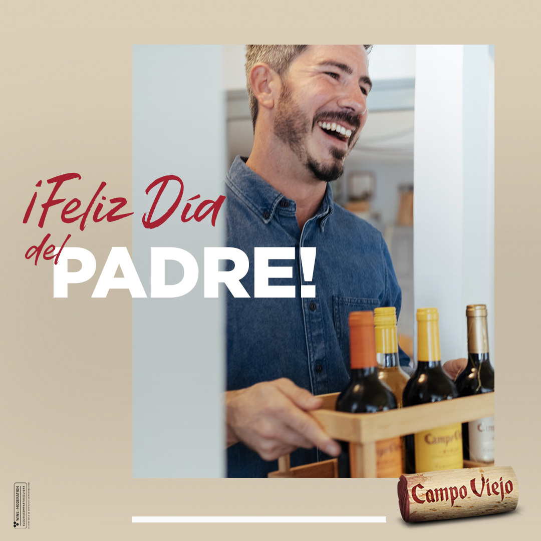 ¡Feliz Día del Padre! Hoy toca brindar con la persona que te enseñó esos pequeños placeres que sin darte cuenta, ahora también disfrutas tú. ¿Te dicen que cada vez te pareces más a tu padre? Brinda con él y celebradlo juntos.🍷♥

#DíaDelPadre #DecantaLaVida #CampoViejoRioja