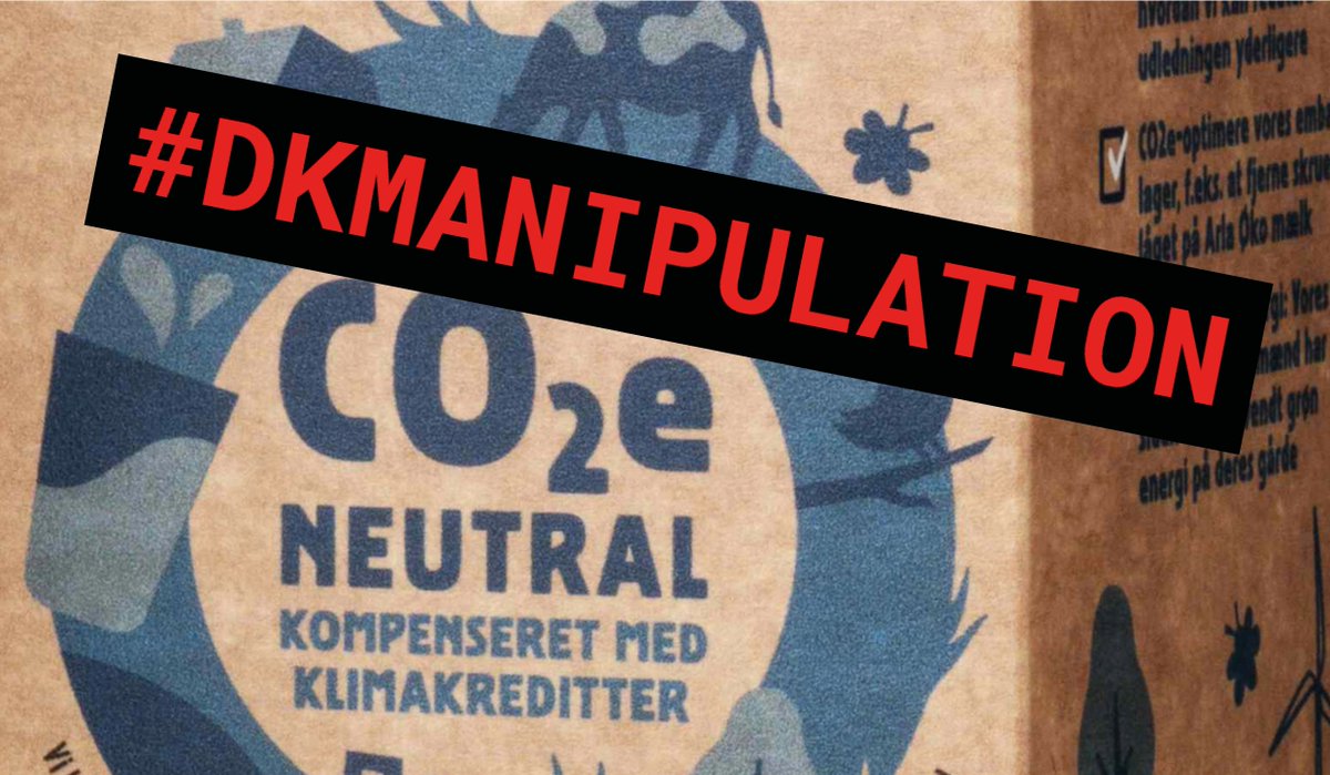 NOAH_dk's tweet photo. ‼️BREAKING: #DKMANIPULATION!‼️ @ArlaDanmark dropper kampagne for "CO2e-neutral mælk" efter massivt pres fra borgere, @fbrtaenk og @NOAH_dk (se https://t.co/hQPj1OLq07). 

Hvis du oplever lignende #greenwashing så klag! Her er en vejledning: https://t.co/RQYOeq72IE #dkpol #dkgreen https://t.co/prUXlFVkuM