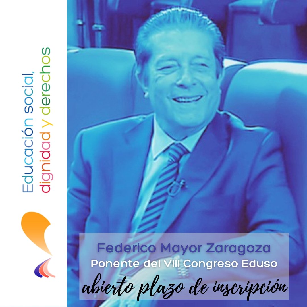 CGCEES's tweet photo. Os presentamos a uno de los ponentes que estarán con nosotras/os en la primera jornada:
Federico Mayor Zaragoza #8congresoeduso #edusas #edusos #educacionsocial #dignidadyderechos ¡no os lo perdáis!
@FMayorZaragoza https://t.co/9hDX0HgPkx