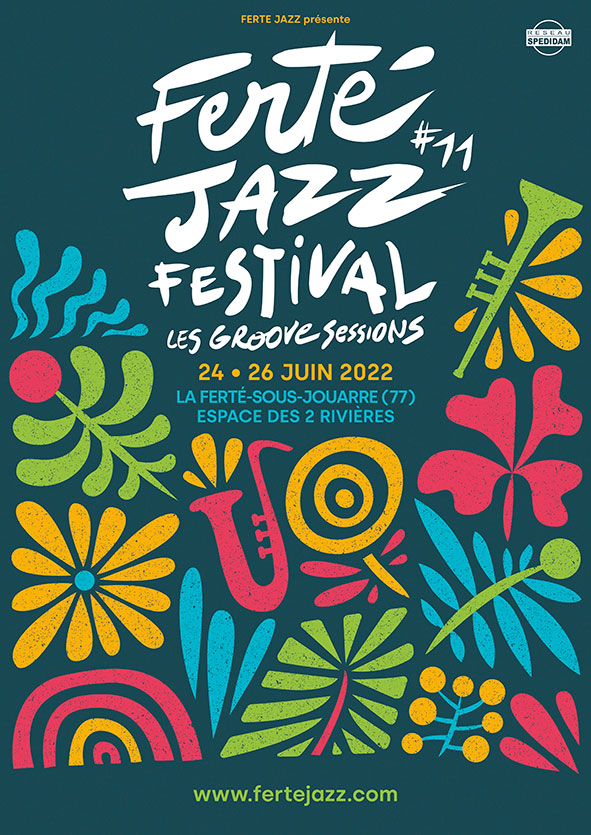 FERTÉ JAZZ REVIENT DU 24 AU 26 JUIN 2022 !
#StayTuned on dévoile les premiers artistes demain à 12h. En attendant, voici l'affiche de l'édition 2022 concoctée par le talentueux @AntoineGadiou  !
A demain
<a href="/LFSJ77/">LaFerté-sous-Jouarre</a> <a href="/Departement77/">Seine-et-Marne</a> <a href="/iledefrance/">Région Île-de-France</a> <a href="/crazyradio6/">Crazy Radio</a>