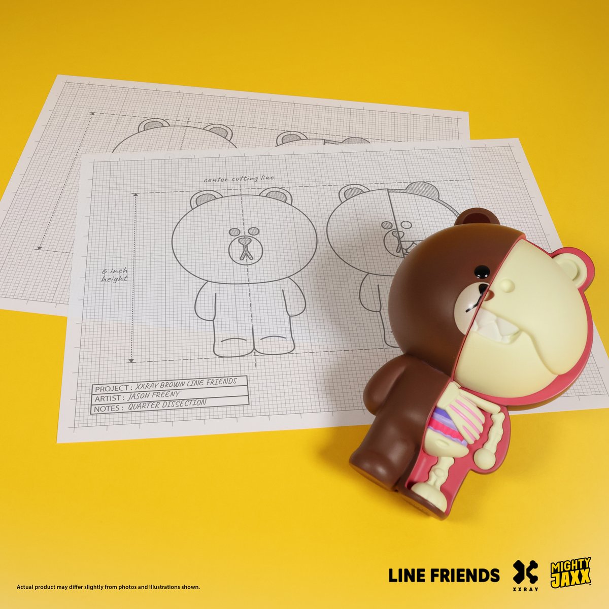 MightyJaxx's tweet photo. Guess who? #MightyJaxx and #LINEFRIENDS are excited to present the #XXRAYPlus: #BROWN by @gummifetus!
Check out how this came to be in our latest blog post: https://t.co/iAMKKez4A1
The lovable and adorable friend arrives 30 Mar, 10 am SGT - available in-stock! https://t.co/f8LEdVKjAD