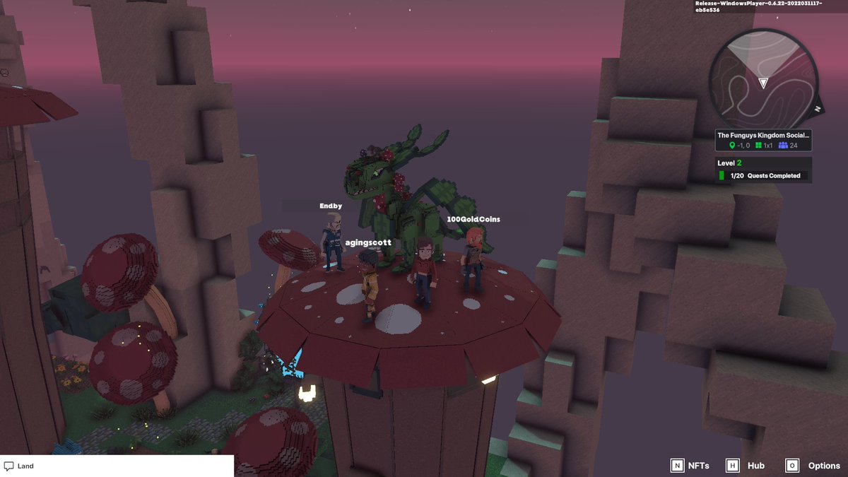 TCodrocker's tweet photo. @TheSandboxGame I just participated in the daily #SandboxAlphaS2Contest for a chance to earn up to 1,000 $SAND! Starting March 15 - Selfie with the mushroom dragon. Check out my screenshot below! 👇 #SandboxAlphaS2 https://t.co/bOudjHOAJ0