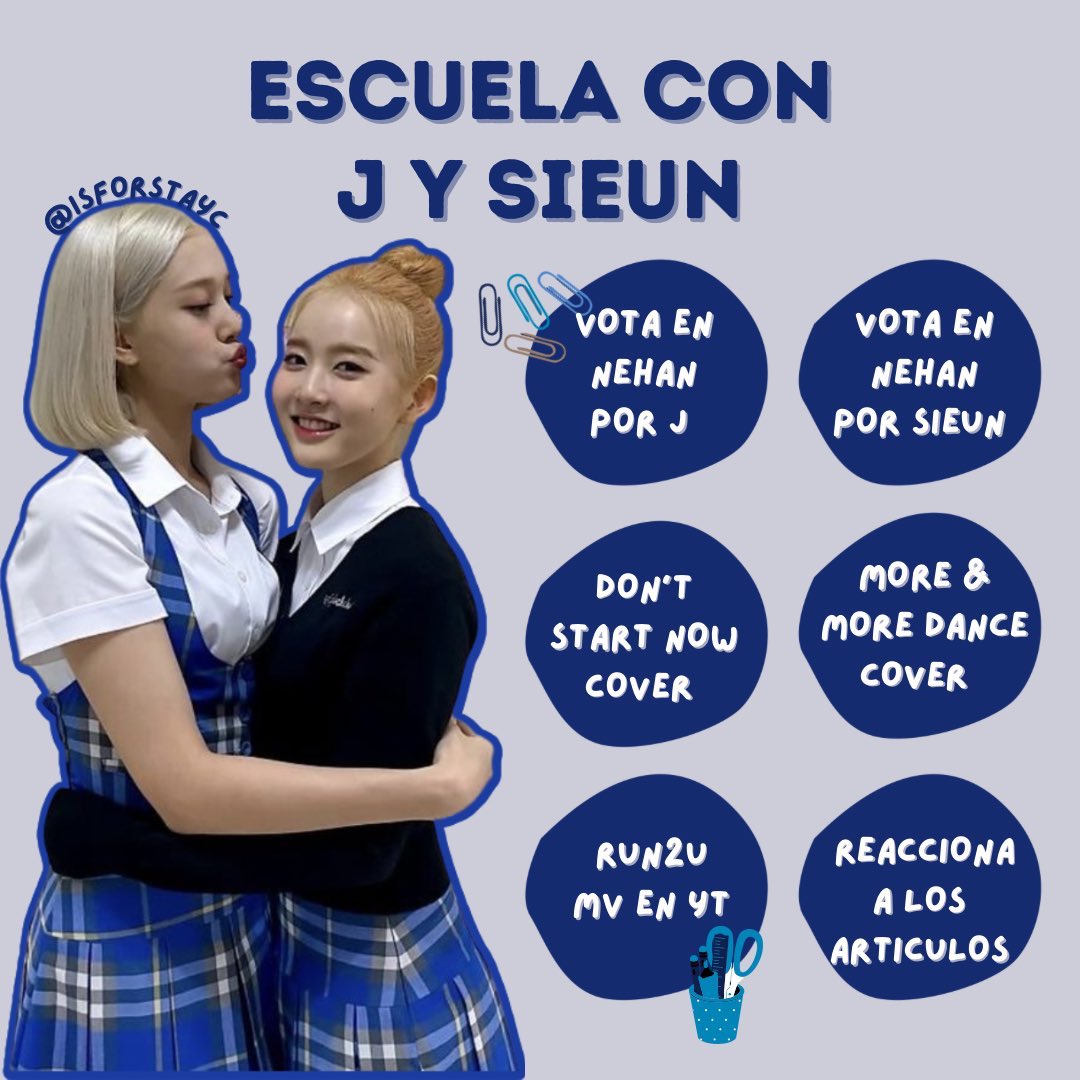 sugyumin's tweet photo. — ESCUELA CON J Y SIEUN 
⠀⠀by: @isforstayc 

#스테이씨 #재이 #J #시은 
#SIEUN @STAYC_official https://t.co/dGPOdiWN6P