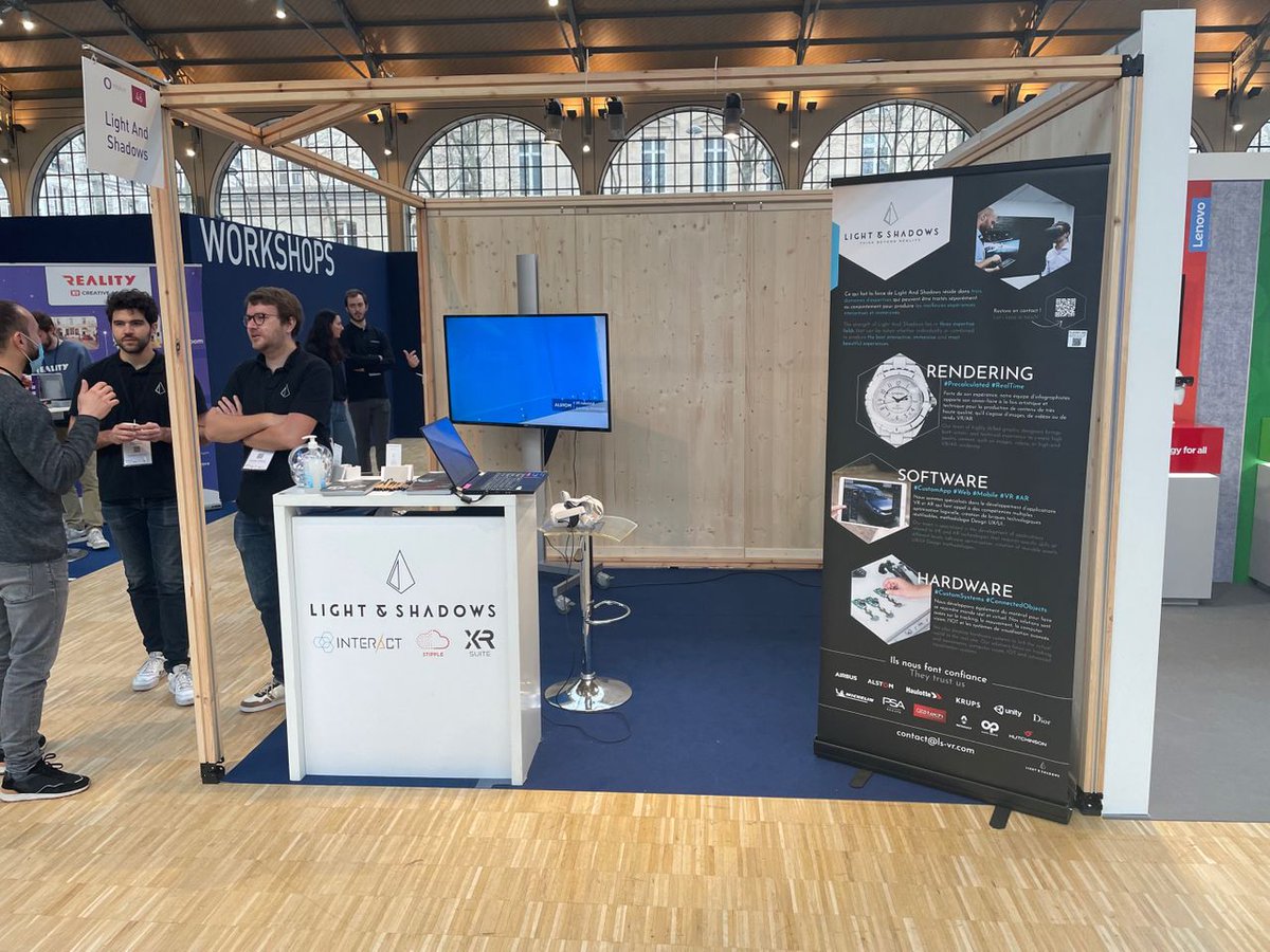 lsgroup3d's tweet photo. [EVENT] We are here #Virtuality2022 ⚡

@VirtualityParis officially opened its doors for the next two days!

Our team will be happy to chat with you at stand 46 about your digital transformation, or you can test one of our immersive solutions 😉

 #VR #AR #MR #Metaverse https://t.co/6IUS97cIiD