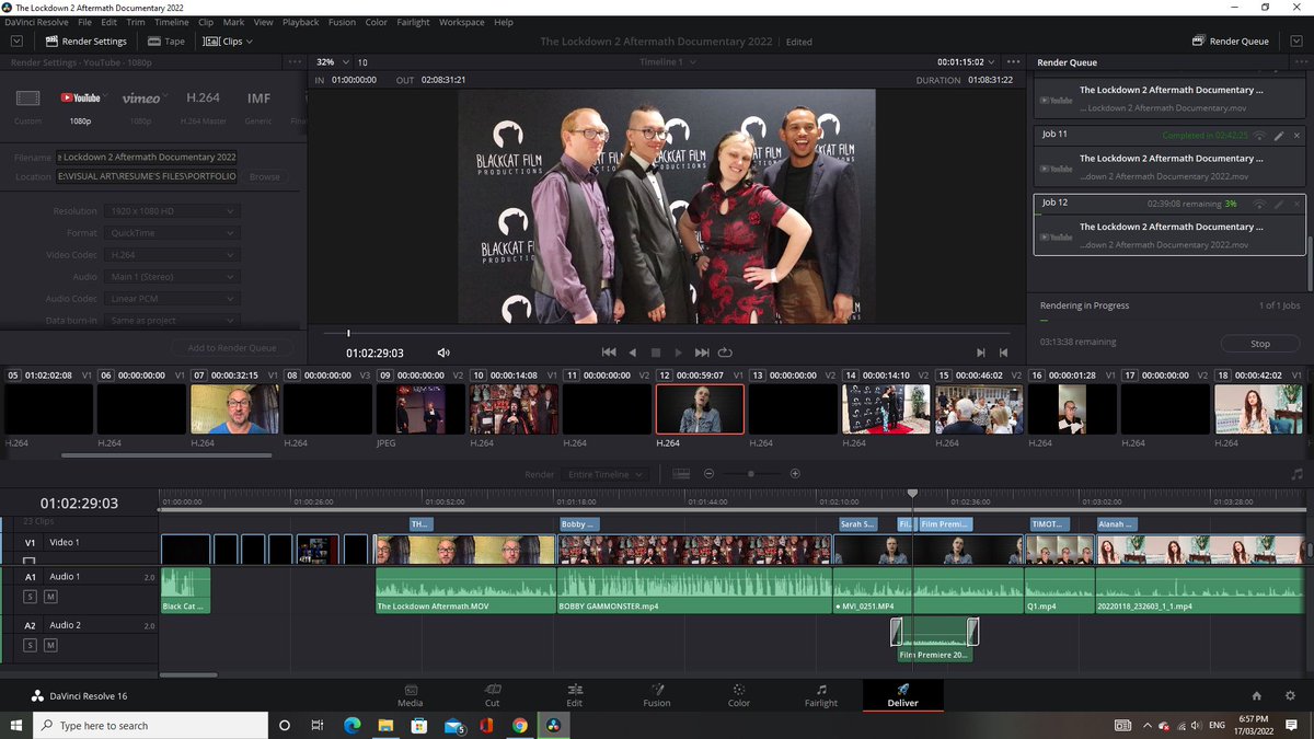 blackcatfilmpr2's tweet photo. Hey Guys,
Sorry for the long absence guys. I'm back working on the Documentary #TheLockdown2Aftermath.

#Documentaries #Editing #PostProductions #DaVinciResolved #Interviews #Filmmakers #Actors https://t.co/m35DGNeZAL