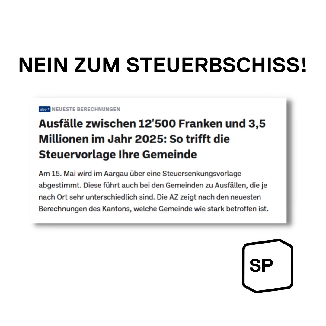 SP Kanton Aargau tweet media