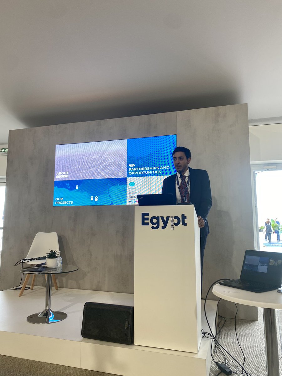 Egypt_MIPIM's tweet photo. . @SODICRealEstate is giving a quick presentation at the Egypt Pavilion, providing a snapshot of their projects and future vision. The company has a rapidly expanding portfolio of projects including hospitality, offices, retail and residential. https://t.co/7Xi8iLop4E