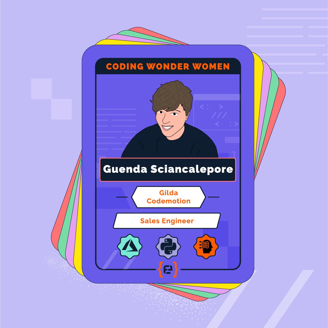 Un consiglio di <a href="/Guenda_S/">Guenda Sciancalepore</a> alle ragazze che vogliono diventare developer 👩‍💻👩🏿‍💻: "non fatevi mai dire dagli altri cosa non potete fare, provateci prima e se sbagliate imparate da quello che non ha funzionato!"✨ Continua a seguirci questo mese per scoprire le #CodingWonderWomen!