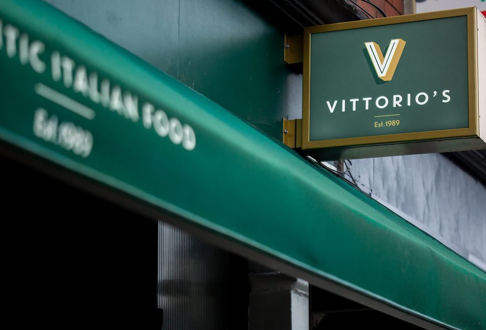 Printsauce's tweet photo. 🍀Happy St Patrick’s Day 🍀

We loved working with Vittorio’s to overhaul their brand giving the family owned restaurant a more contemporary and sophisticated Italian feel. https://t.co/9CBPmkNurK