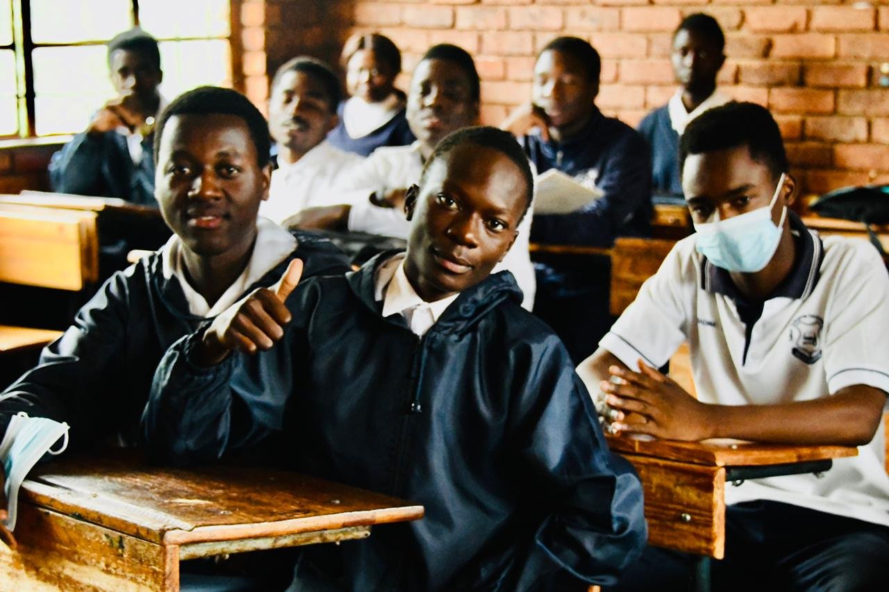 South African Government on Twitter "handing over toiletries and