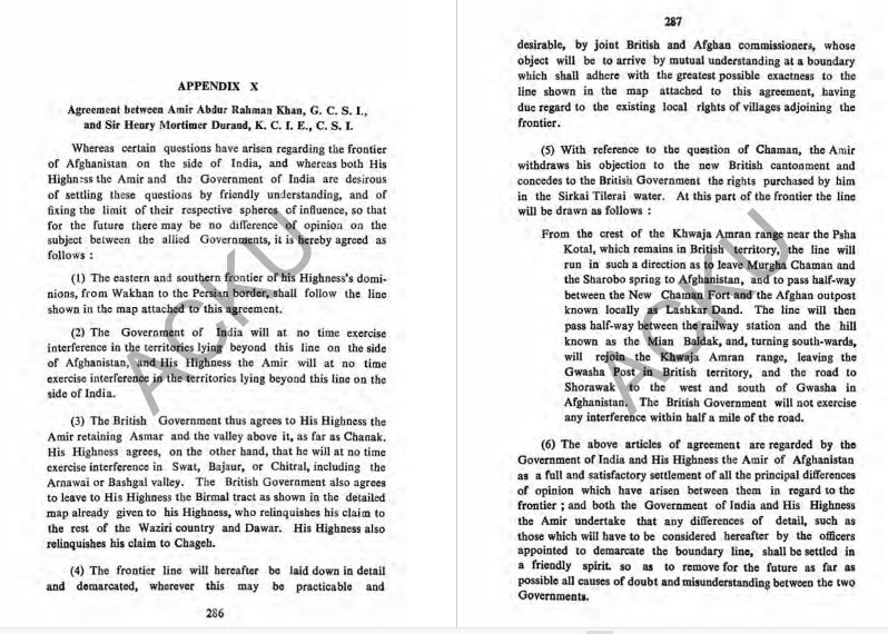 Janan515's tweet photo. Durand line agreement : 
Ref : Husan Kakar book 
page 286,287,288 

History https://t.co/E9pSI4VHMu