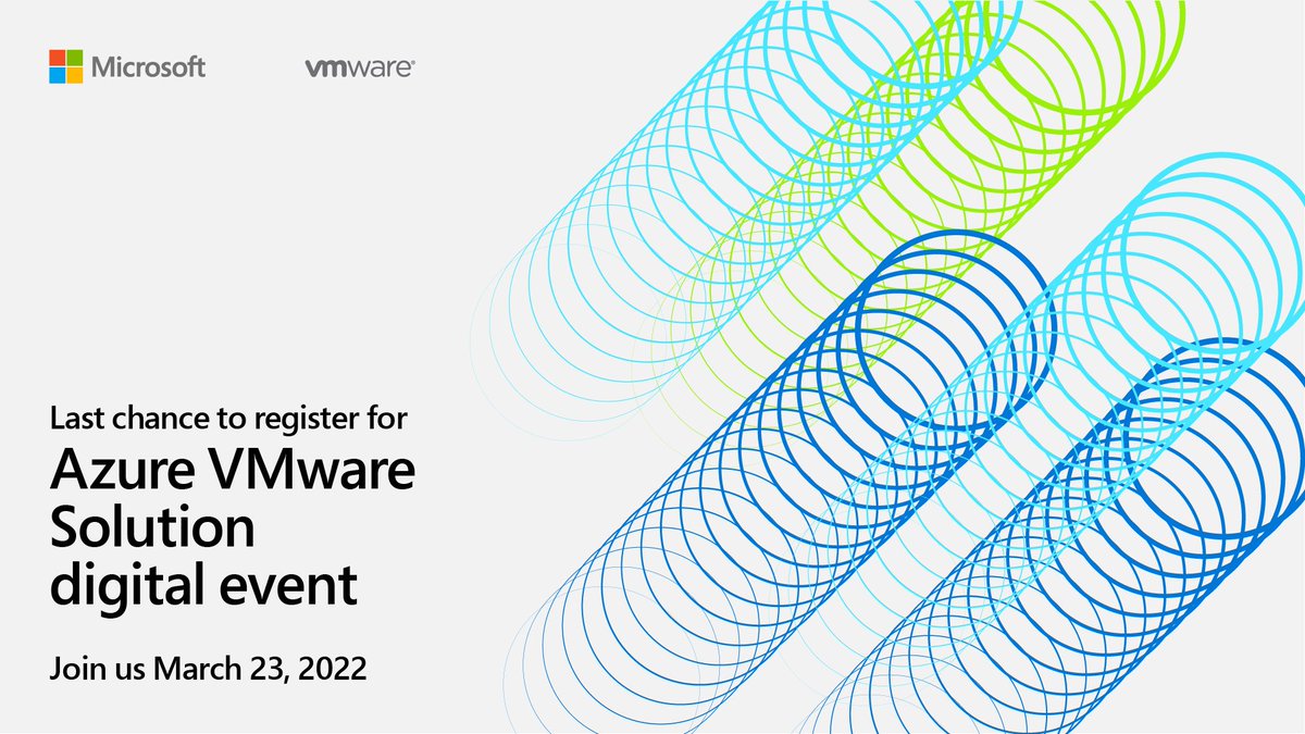 I'm co-hosting a session with VMware as part of the Azure VMware Solution digital event on March 23. Discover how to optimize your VMware workloads, skills, and tools by migrating them to Azure.
Register here: lnkd.in/eF9RK6BQ
#AzureVMwareSolution
#azure #vmware #itpros