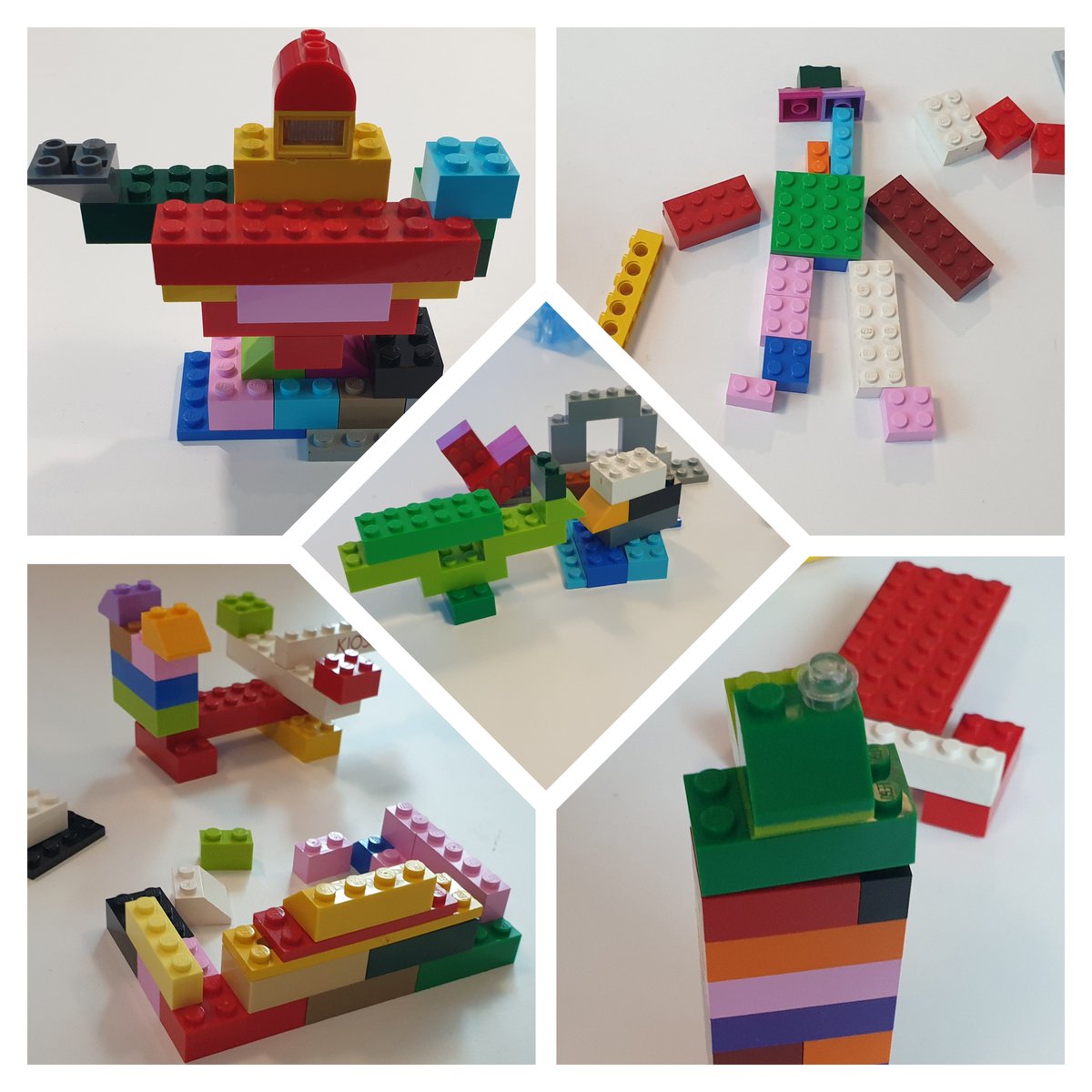 NikkiCMStreet's tweet photo. Look at these awesome lego creations from @StaffsPsych BSc psychology students yesterday! So much fun using lego creatively to explore group working processes and interaction in presentations #contemporaryissuesinpsych #psychology #groupworking #creativelearning https://t.co/0OCYa5cMhy