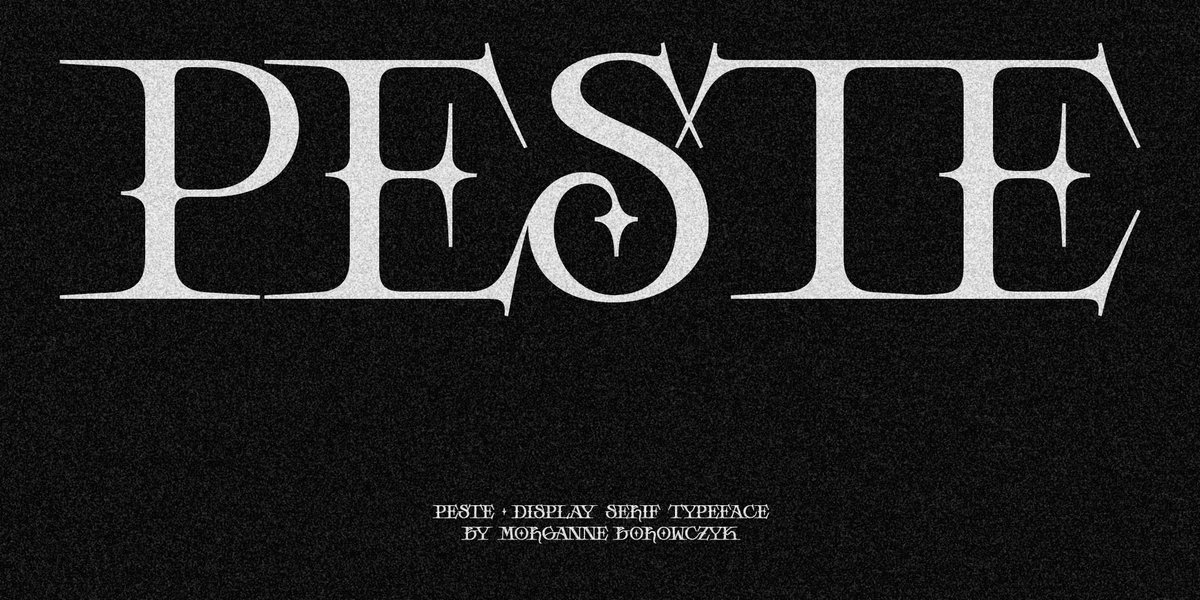 Hi Twitter, have I told you about my typeface Peste yet?