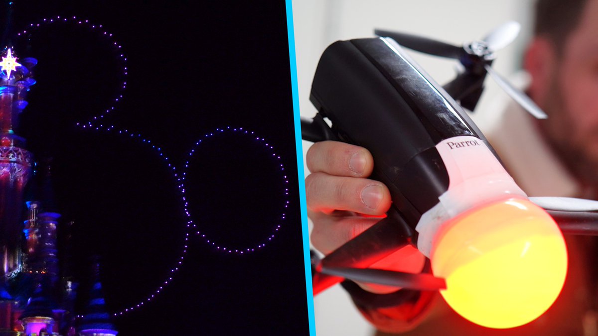 Bright's tweet photo. Dit is #Disney's nieuwe #drone-show:  
👉https://t.co/hVwlPuUwGe https://t.co/kpnIogd7w5