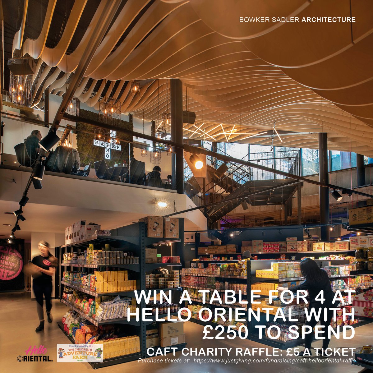 Anita_Chan_'s tweet photo. To celebrate the opening of @BowkerSadler 's latest project for @HelloOriental ; we are giving you the opportunity to win a table of four with £250 to spend. Tickets are £5 each and can be purchased by donating at:
https://t.co/7PZckzFXZG https://t.co/1L1hoZPB7f
