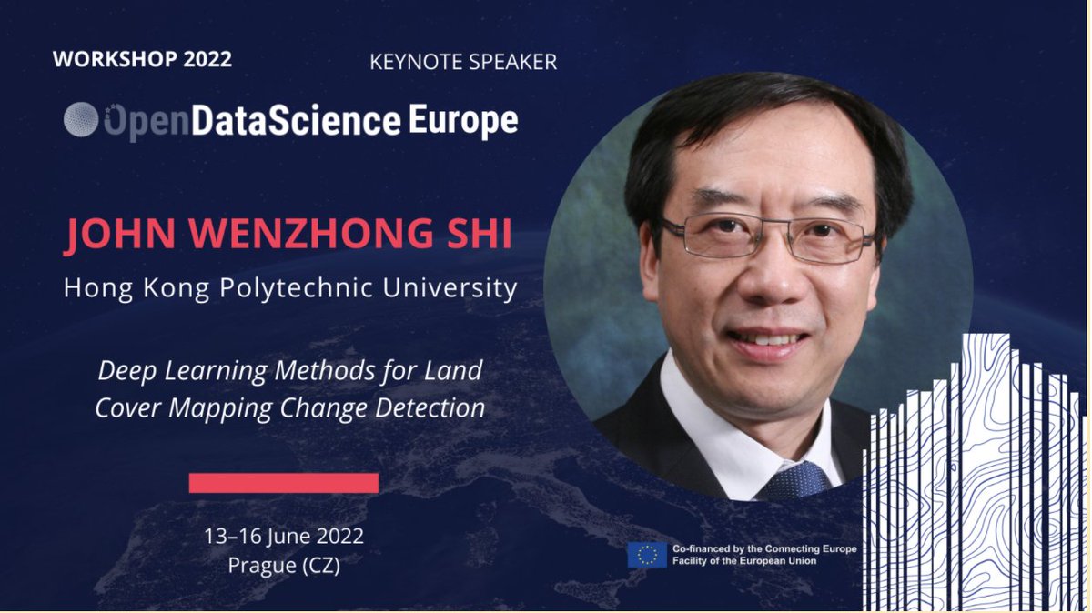 We're excited to have Prof. John Wenzhong Shi <a href="/HongKongPolyU/">The Hong Kong Polytechnic University (PolyU)</a> (🇭🇰) as keynote at our <a href="/cinea_eu/">CINEA 🇪🇺</a>  #CEFTelecom  #ODSE workshop in Prague, 13-16 June! 
🌐Abstract submission:1/4 bit.ly/327rIoL
🌐Selection:15/4
🌐 Info: bit.ly/327rIoL
#opendata #europe #geoharmonizer