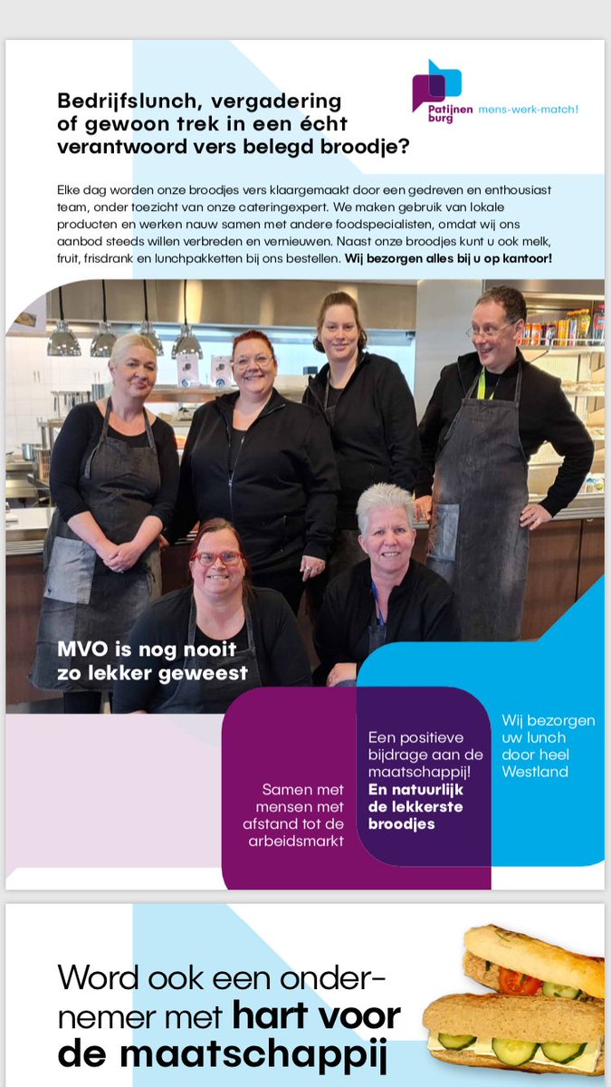 Ook zo’n zin in een ⁦<a href="/MVOwestland/">MVO Westland</a>⁩ verantwoorde lunch? Bestel dan snel bij ons topteam catering@patijnenburg.nl!