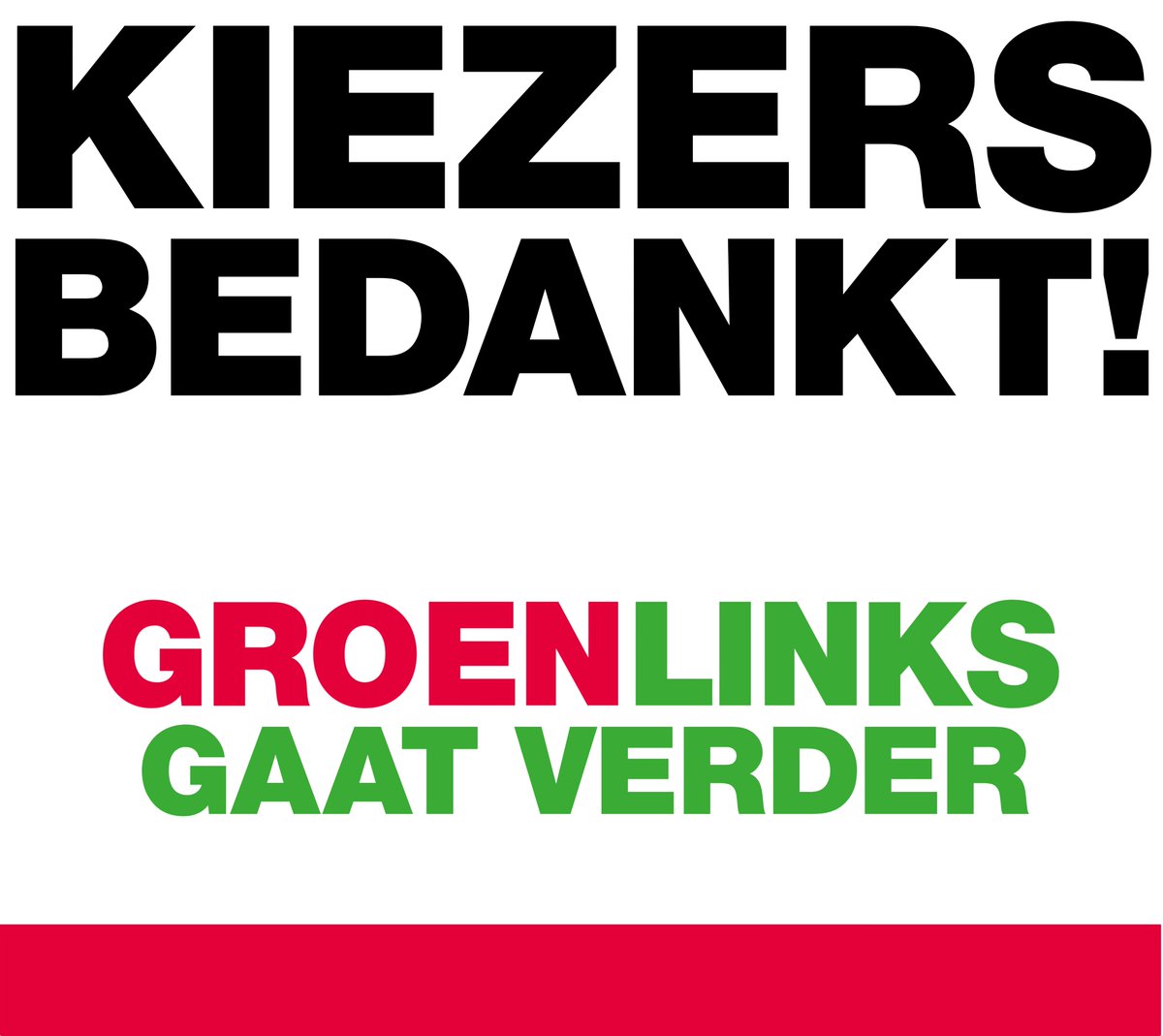 Kiezers bedankt!
We zijn weer de grootste in Zutphen. Een geweldig resultaat en een beloning voor de afgelopen 4 jaar.
#groenlinksgaatverder
❤️💚