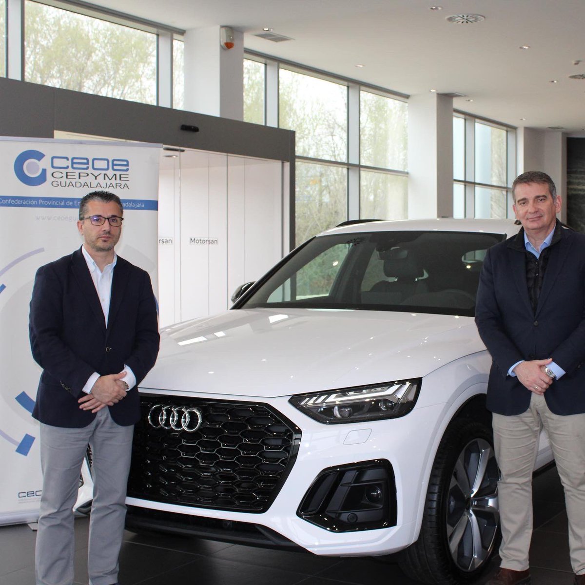 🔊CEOE-CEPYME Guadalajara y  <a href="/MotorsanAudi/">Motorsan Audi</a> renuevan su convenio de colaboración.

ℹ️El concesionario ofrecerá, a través de su departamento de empresas, un servicio exclusivo a los socios de la patronal alcarreña.

📲ceoeguadalajara.es/noticia/ceoe-c…