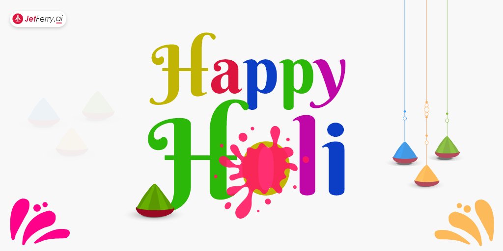 JetFerry's tweet photo. Wishing everyone a very happy and safe Holi! https://t.co/d26SYRh7wF
