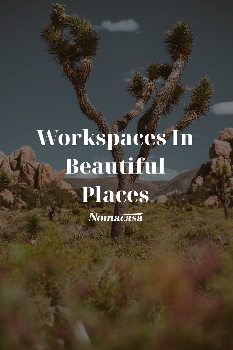 nomacasa's tweet photo. Work from anywhere.
#futureofwork #workremote #workfromwifi https://t.co/mJHxQuwECg