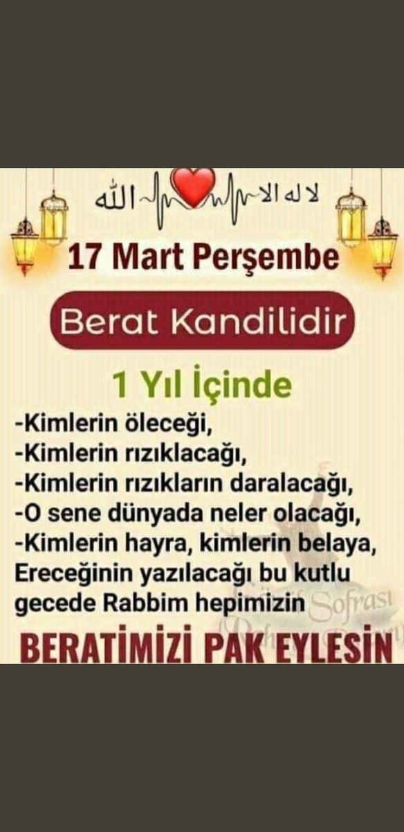 #Berat kandiliniz mubarek olsun