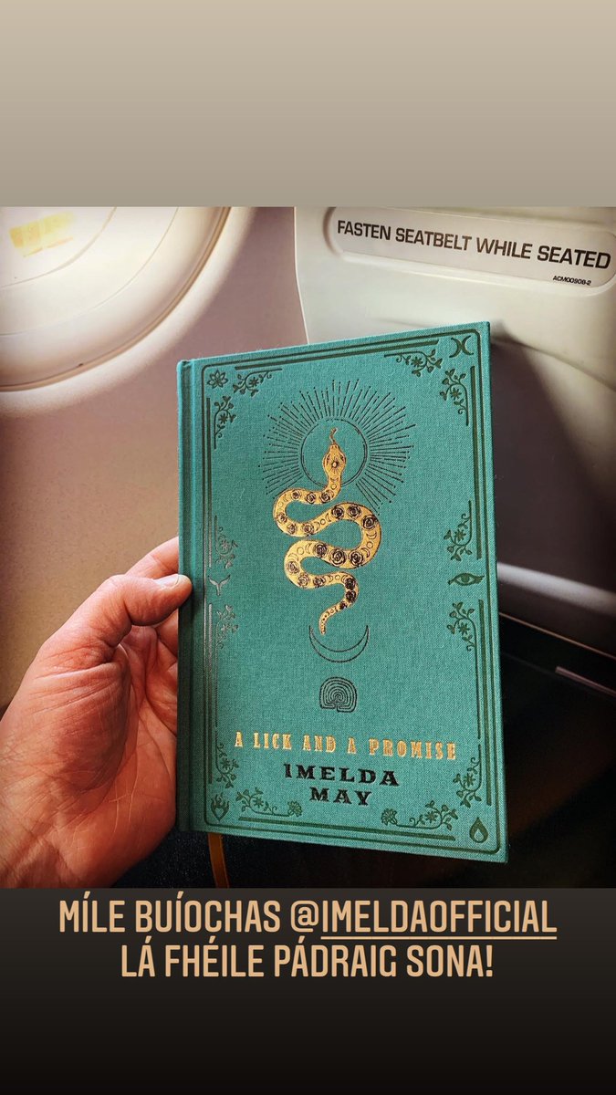 fobraonain's tweet photo. Lá Fhéile Pádraig sona! ☘️ 💚

First flight to London in years!…

First gig in London with @hothouseflowers in years!… 

@powerhauslondon tonight….

No better company than the luminous words of @ImeldaOfficial 💚

Mile buiochas Imelda! What a beautiful book!  #alickandapromise https://t.co/dvDhW5qWgJ