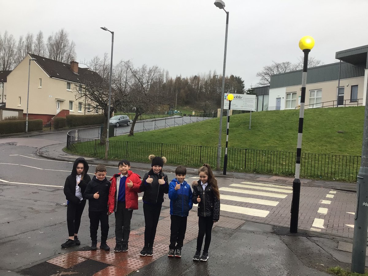 Our JRSO committee were delighted to see that their voices have resulted in positive change for our local community. Here they are with the newly refreshed zebra crossing next to our school. Thanks to Allan Gow and GlasgowCityCouncil for listening to our issue and taking ACTION💛