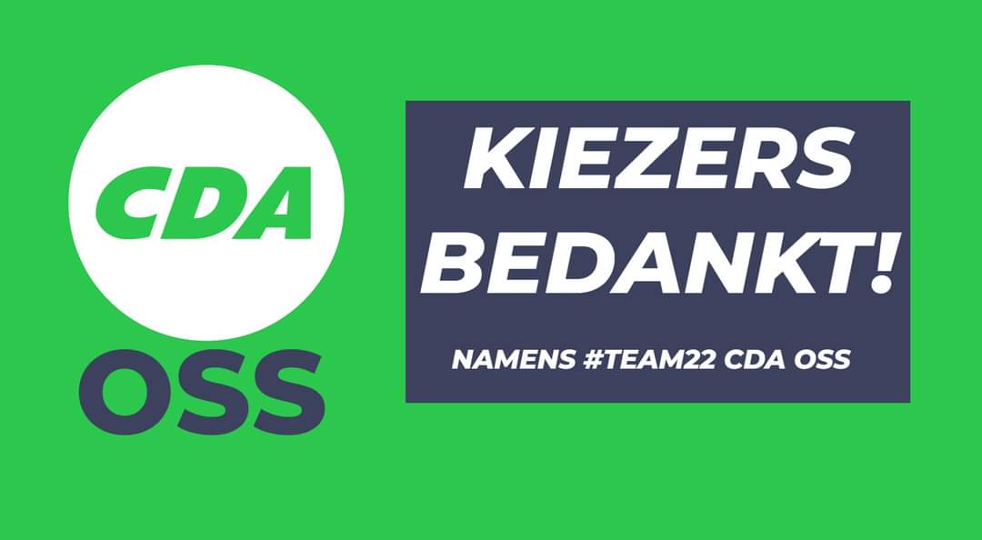 Trots dat wij samen met onze brede fractie #Team22 ook de komende vier jaar het verschil mogen maken met vier raadsleden in de gemeenteraad van Oss! Kiezers bedankt!