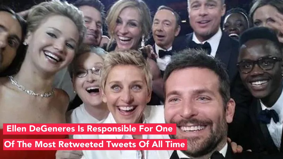 GetMyAudience's tweet photo. Who remembers this picture? 

One of the most viral tweets of all time with 2.9 million retweets and 17.5k quote tweets

#celebs #oscars #mostretweeted #twitter #twitterfacts https://t.co/pwydOHIXjc