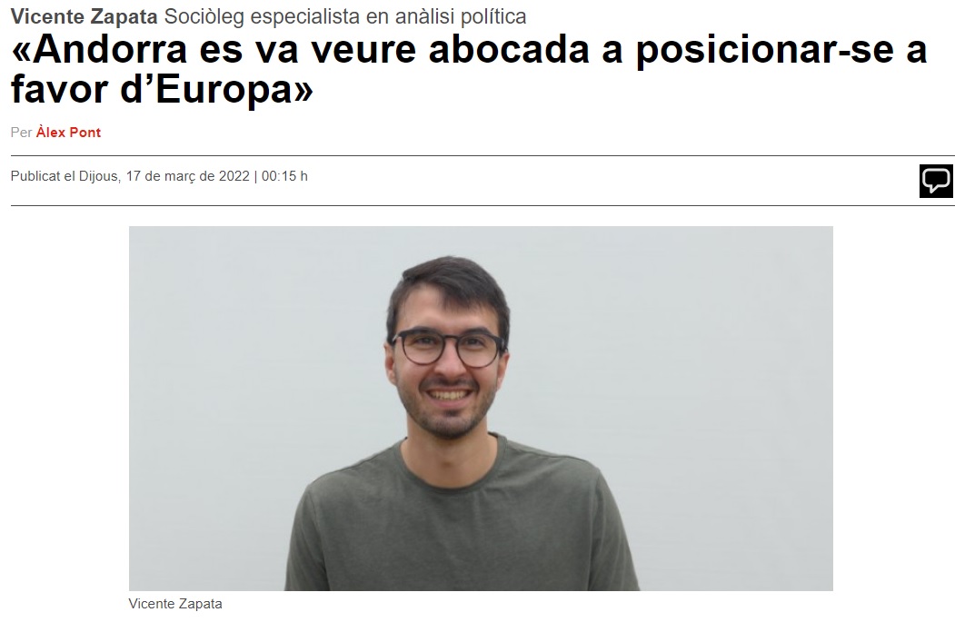 Andorra_RI's tweet photo. La contraportada del @PeriodicAND presenta avui a un dels nostres investigadors del grup de sociologia, especialista en anàlisi política, en Vicente Zapata: 

https://t.co/r9EMcnIlhr per @alexpontt 

#and_societat 
#investigació 
#andorra https://t.co/cEdHjYvq4V