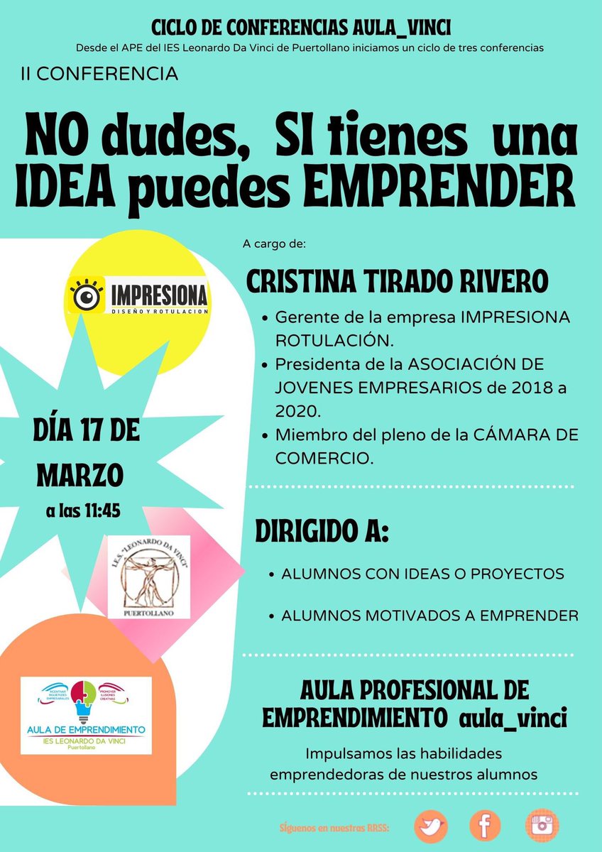 aula_vinci's tweet photo. Comenzamos con los #Mentoring de nuestros #alumnosemprendedores en el @iesleonardo @apesclm @educajccm #puertollano #FormaciónProfesional https://t.co/fS4tQFI9Oy