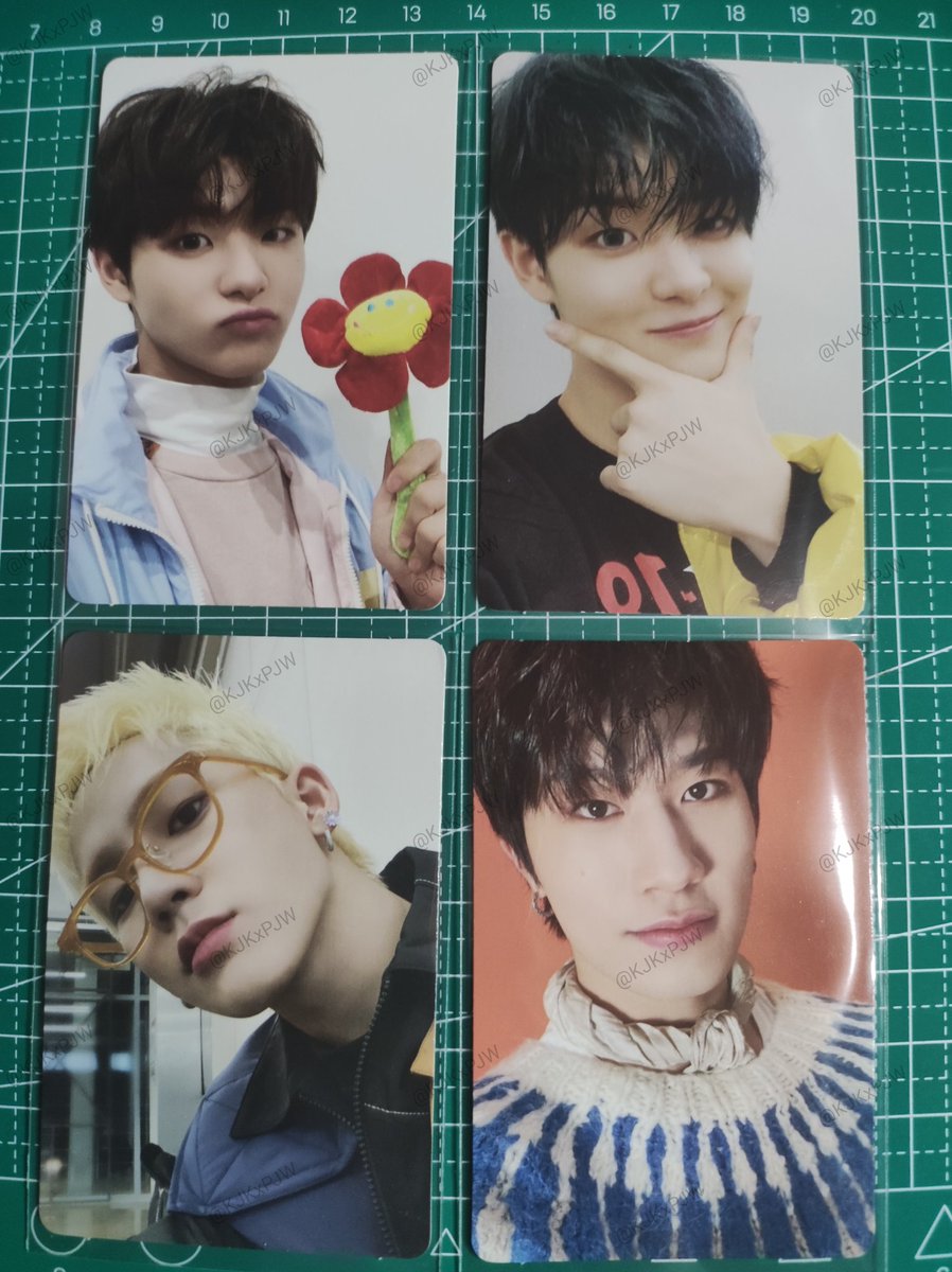 KiYuWoOohH's tweet photo. WTT/LFT 

Junkyu and Jeongwoo equivalent 

Condition: No marks 
Own pulls (On hand)
MOD: Can do sco

Unit PC of Jihoon and Mashi is tradable for JaeWoo Unit .

(1st pic unit pc ➡️ concept pc? ➡️ Blue ver pc ➡️ Green pc) 

Dm me if interested🤗🤗 https://t.co/HhNXDGlUv5