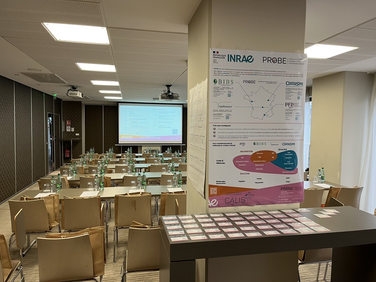 PROBE IR (@probe_inrae) on Twitter photo <a href="/probe_inrae/">PROBE IR</a> est prêt pour son AG.
Début à 14h avec <a href="/INRAE_ChemoSens/">ChemoSens</a>, inrae_agroresonance, inrae_bibs et inrae_polyphenols. <a href="/INRAE_TRANSFORM/">INRAE TRANSFORM FoodBioprodWasteEng</a> <a href="/INRAE_France/">INRAE</a> <a href="/INRAE_Clermont/">INRAE Clermont Auvergne-Rhône-Alpes</a> @INRAE_OCC_MPL <a href="/INRAE_PdL/">INRAE Pays-de-la-Loire</a> <a href="/INRAE_BFC_Dijon/">INRAE BFC Dijon</a> <a href="/probe_inrae/">PROBE IR</a> est prêt pour son AG.
Début à 14h avec <a href="/INRAE_ChemoSens/">ChemoSens</a>, inrae_agroresonance, inrae_bibs et inrae_polyphenols. <a href="/INRAE_TRANSFORM/">INRAE TRANSFORM FoodBioprodWasteEng</a> <a href="/INRAE_France/">INRAE</a> <a href="/INRAE_Clermont/">INRAE Clermont Auvergne-Rhône-Alpes</a> @INRAE_OCC_MPL <a href="/INRAE_PdL/">INRAE Pays-de-la-Loire</a> <a href="/INRAE_BFC_Dijon/">INRAE BFC Dijon</a>