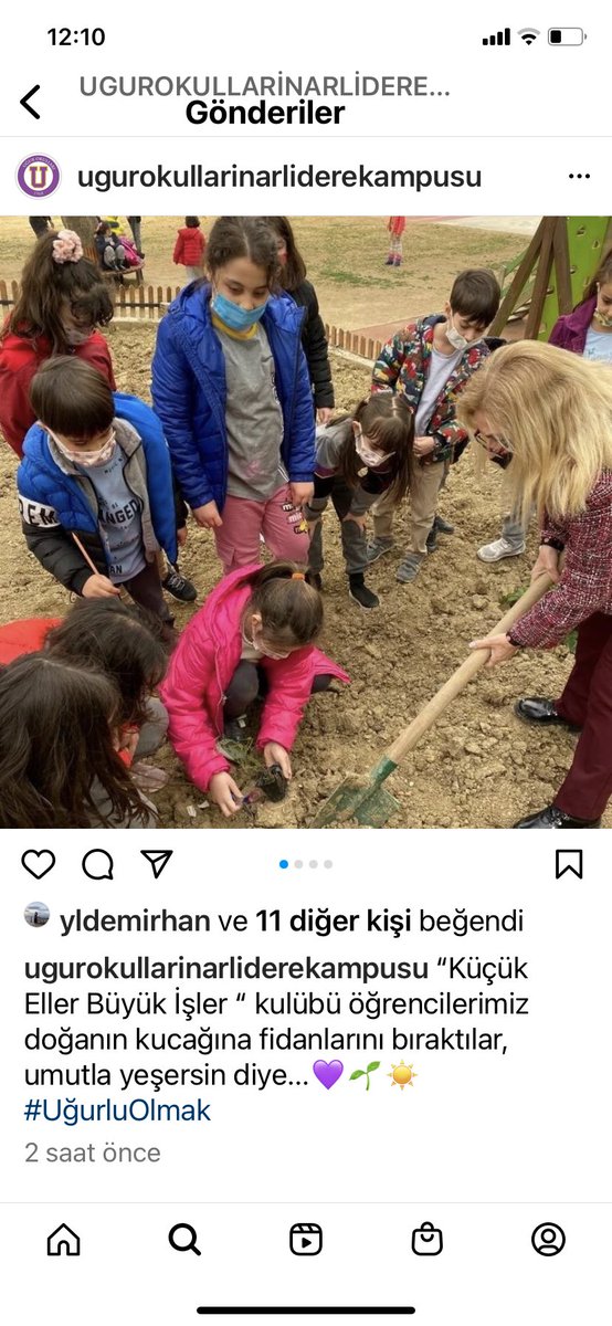 Küçük Eller Büyük “kulübü öğrencilerimiz doğanın kucağına minik elleriyle fidanlarını bıraktılar umutlar yeşersin diye🪴☀️🌱💜<a href="/fatlihann/">Fırat atlıhan</a> <a href="/tuubauysal/">Tuba Uysal</a> <a href="/halil_gurkan/">Halil Gürkan</a>