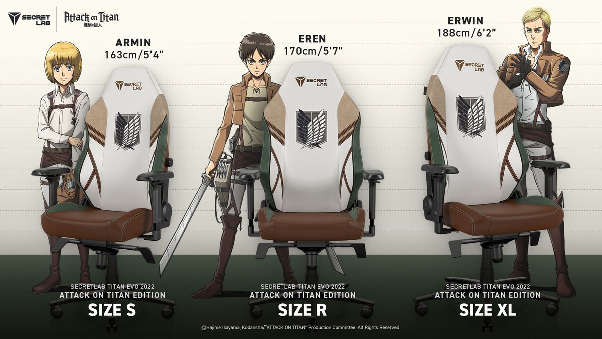 Secretlab x Attack on Titan