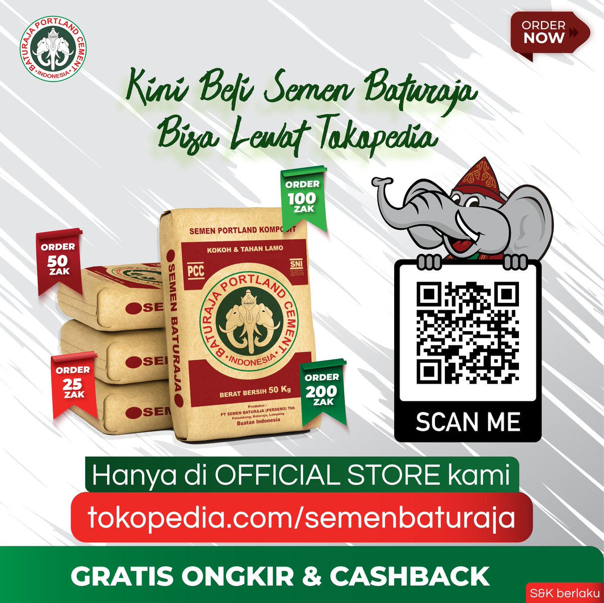 MarketingSMBR's tweet photo. Kini semakin mudah karena Semen Baturaja dapat  dibeli melalui Tokopedia.
Kunjungi Official Store https://t.co/vQ4uKOzzF4 atau scan QR Code di atas untuk kemudahan dalam mendapatkan bahan bangunan terbaik.
-
#Semen
#SemenBaturaja
#SMBR
#Kotamo
#BUMN
#BUMNUntukIndonesia https://t.co/Qb1rC45ZD9
