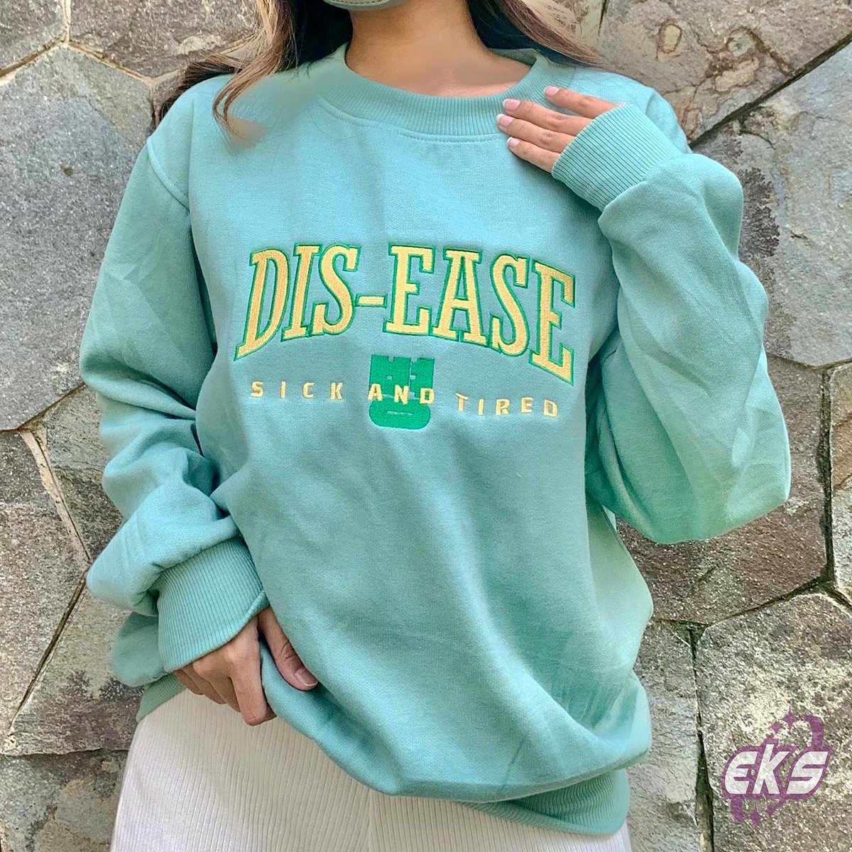 etherealkstuff's tweet photo. New Dis-ease Sweatshirt color added in our collection 🫣
now comes in: “Mint” https://t.co/vRGNXfLkqU