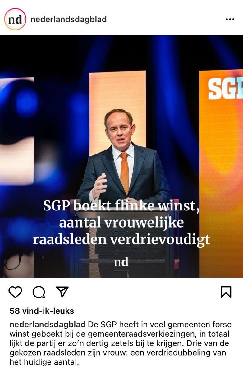 WJvanDuijn's tweet photo. SGP: aantal vrouwelijke raadsleden verdrievoudigt. Dat kan vast geen andere partij ons nazeggen.... 😉 https://t.co/8GpAMZx7sF